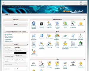 What is web hosting control panel