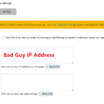 WordPress plugin – how to block IP address not view my website