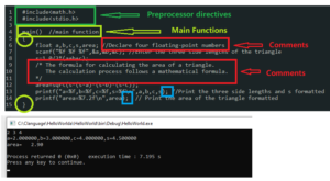 The Program Structure of C Language