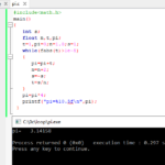 Calculating π Using an Infinite Series in C Program