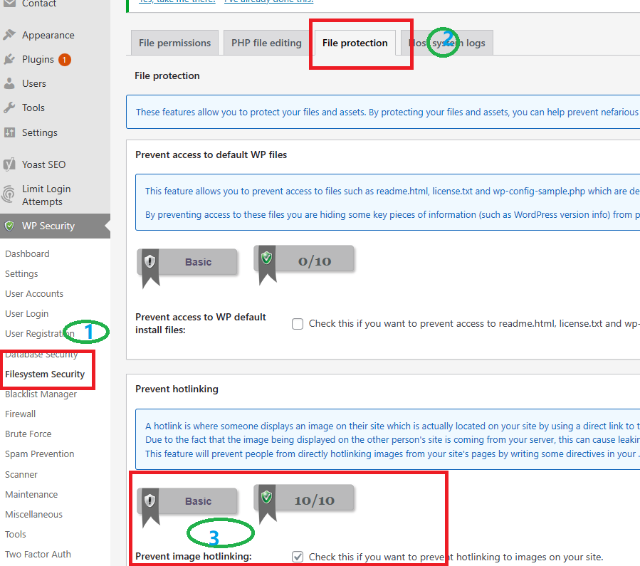 AIOS Hot Link Prevention Setting