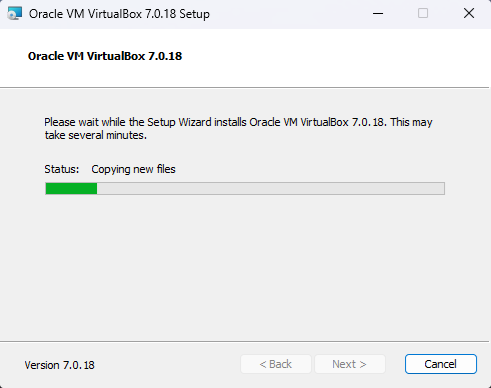 virtualbox installation